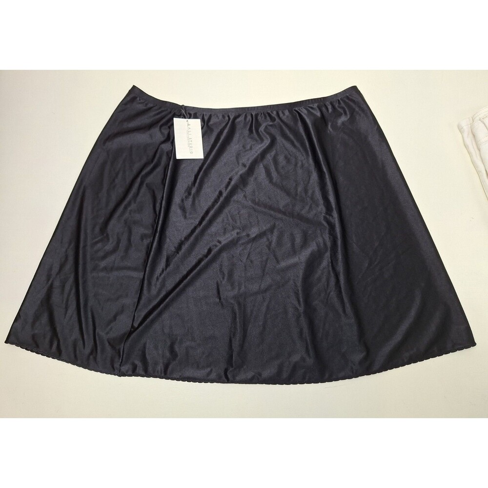 Bali Studio Collection Black Nylon 21" Half Slip Women's 2X - NWT